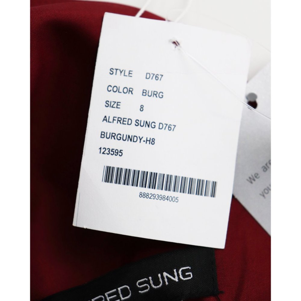 NWT Alfred Sung Cap Sleeve Pleated Skirt Dress 8 - Picture 5 of 9